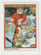 Mike Vernon - Calgary Flames (NHL Hockey Card) 1990-91 O-Pee-Chee Premier # 126 Mint
