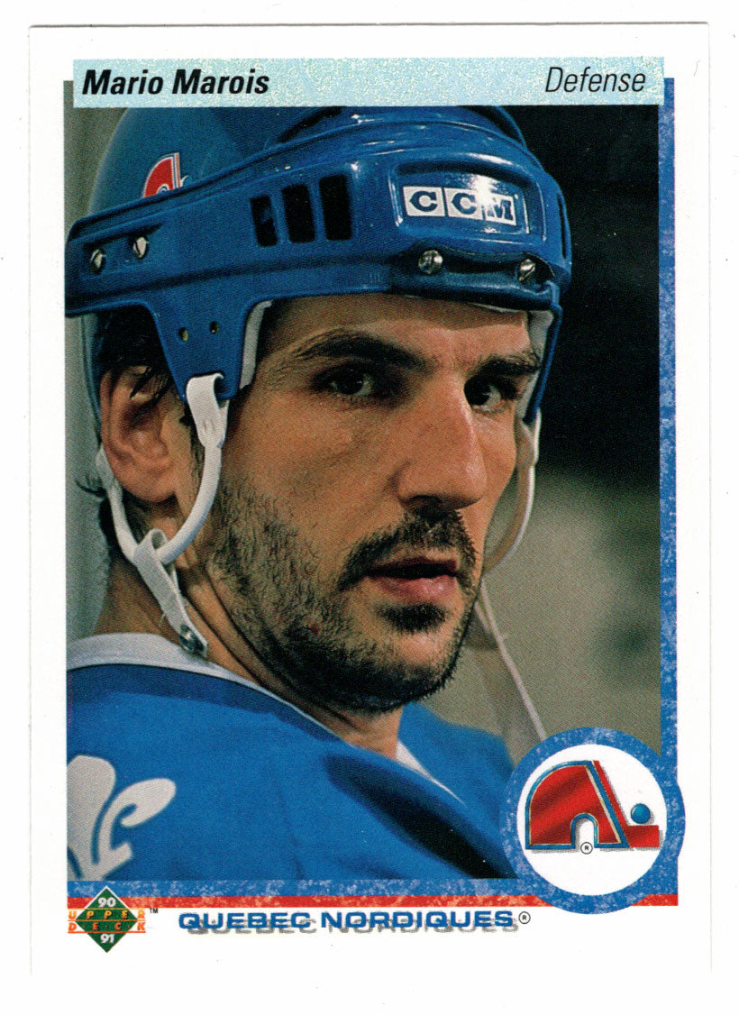 Mario Marois - Quebec Nordiques (NHL Hockey Card) 1990-91 Upper Deck # 8 Mint