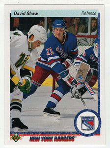 David Shaw - New York Rangers (NHL Hockey Card) 1990-91 Upper Deck # 15 Mint