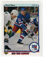 David Shaw - New York Rangers (NHL Hockey Card) 1990-91 Upper Deck # 15 Mint