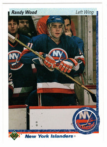 Randy Wood - New York Islanders (NHL Hockey Card) 1990-91 Upper Deck # 16 Mint