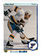 Peter Zezel - St Louis Blues (NHL Hockey Card) 1990-91 Upper Deck # 17 Mint
