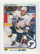 Sergio Momesso RC - St. Louis Blues (NHL Hockey Card) 1990-91 Upper Deck # 19 Mint