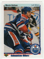 Martin Gelinas RC - Edmonton Oilers (NHL Hockey Card) 1990-91 Upper Deck # 23 Mint