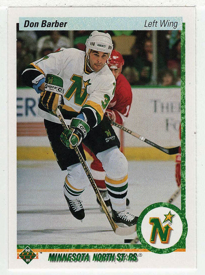 Don Barber RC - Minnesota North Stars (NHL Hockey Card) 1990-91 Upper Deck # 28 Mint