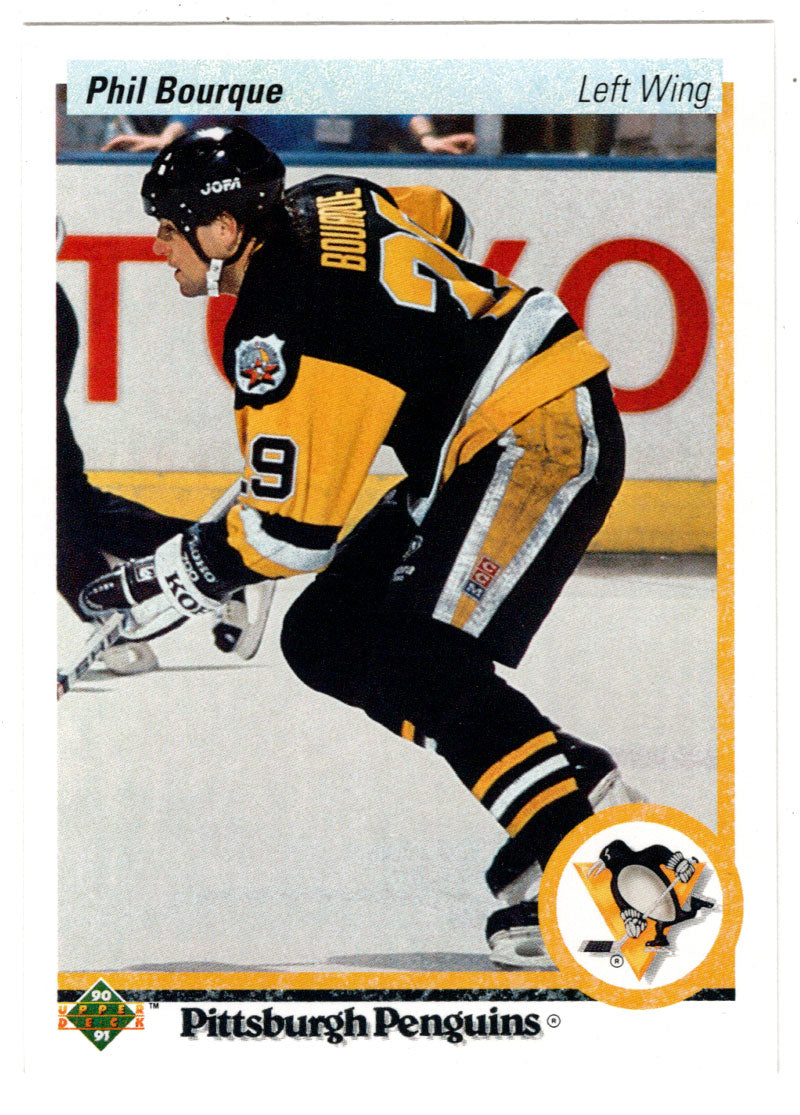 Phil Bourque - Pittsburgh Penguins (NHL Hockey Card) 1990-91 Upper Deck # 31 Mint