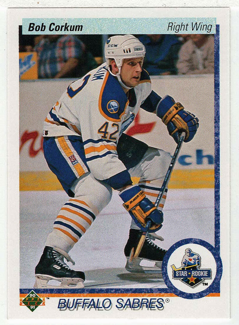 Bob Corkum RC - Buffalo Sabres (NHL Hockey Card) 1990-91 Upper Deck # 35 Mint