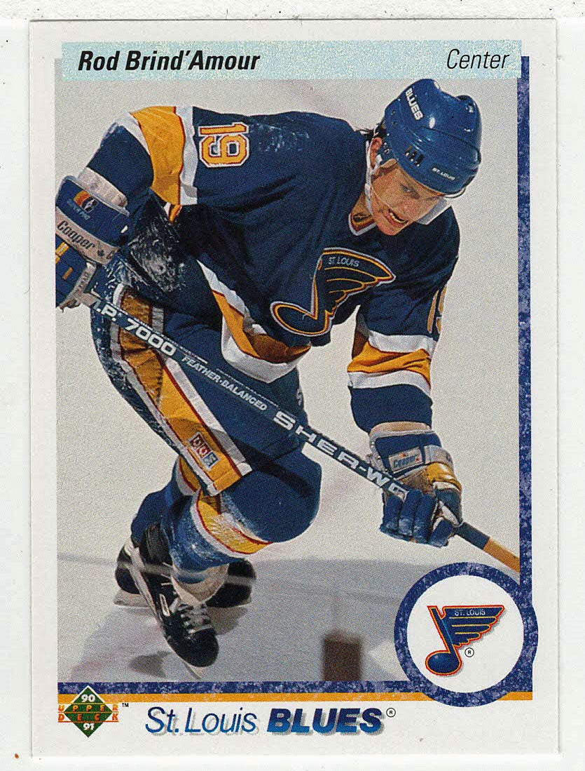Rod Brind'Amour RC - St. Louis Blues (NHL Hockey Card) 1990-91 Upper Deck # 36 Mint