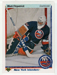 Mark Fitzpatrick RC - New York Islanders (NHL Hockey Card) 1990-91 Upper Deck # 37 Mint