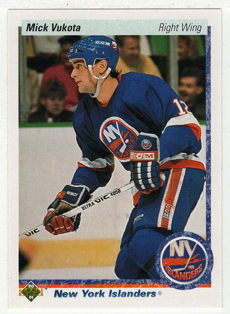 Mick Vukota RC - New York Islanders (NHL Hockey Card) 1990-91 Upper Deck # 39 Mint