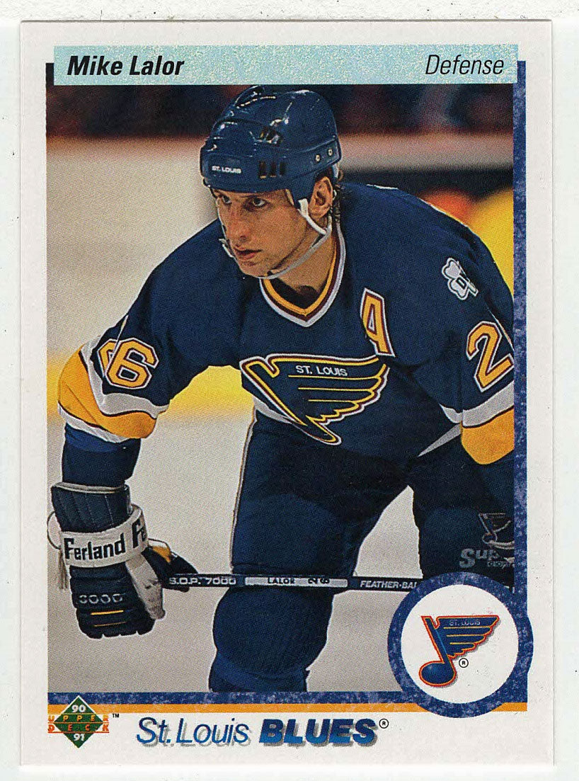Mike Lalor RC - St. Louis Blues (NHL Hockey Card) 1990-91 Upper Deck # 40 Mint