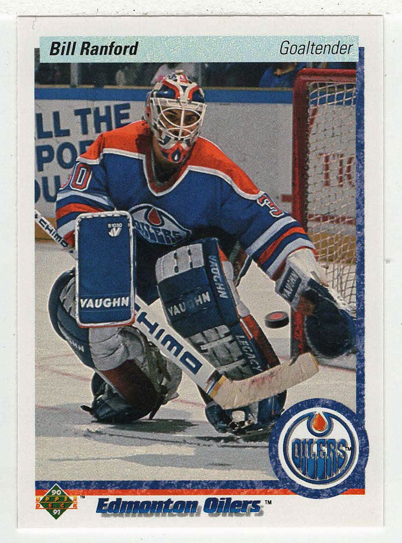 Bill Ranford - Edmonton Oilers (NHL Hockey Card) 1990-91 Upper Deck # 42 Mint