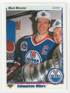 Mark Messier - Edmonton Oilers (NHL Hockey Card) 1990-91 Upper Deck # 44 Mint