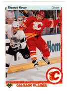 Theo Fleury - Calgary Flames (NHL Hockey Card) 1990-91 Upper Deck # 47 Mint
