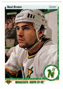 Neal Broten - Minnesota North Stars (NHL Hockey Card) 1990-91 Upper Deck # 48 Mint