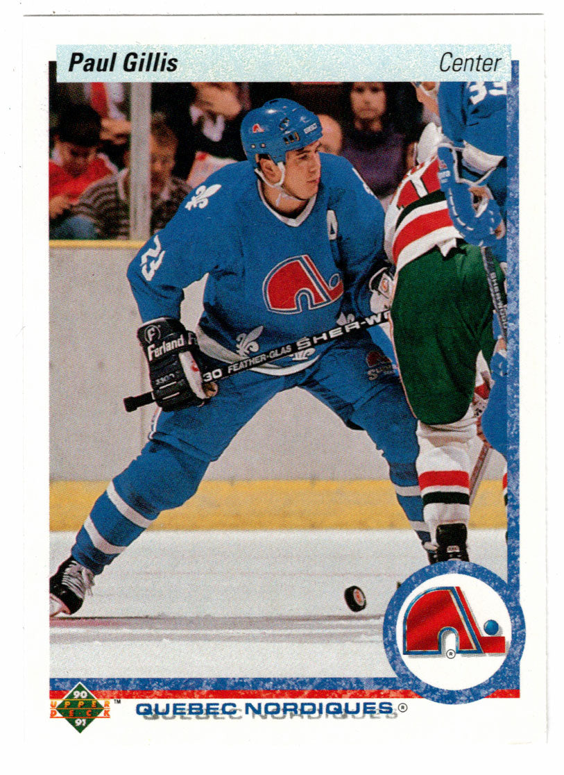 Paul Gillis - Quebec Nordiques (NHL Hockey Card) 1990-91 Upper Deck # 49 Mint