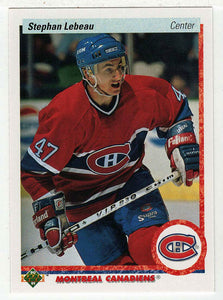 Stephan Lebeau RC - Montreal Canadiens (NHL Hockey Card) 1990-91 Upper Deck # 51 Mint