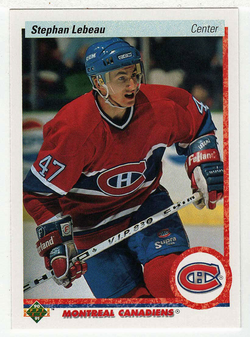 Stephan Lebeau RC - Montreal Canadiens (NHL Hockey Card) 1990-91 Upper Deck # 51 Mint