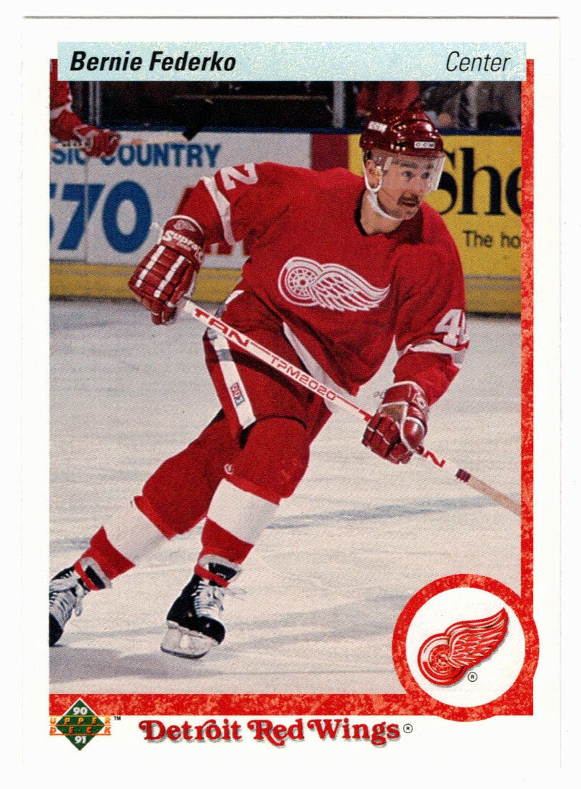 Bernie Federko - Detroit Red Wings (NHL Hockey Card) 1990-91 Upper Deck # 58 Mint