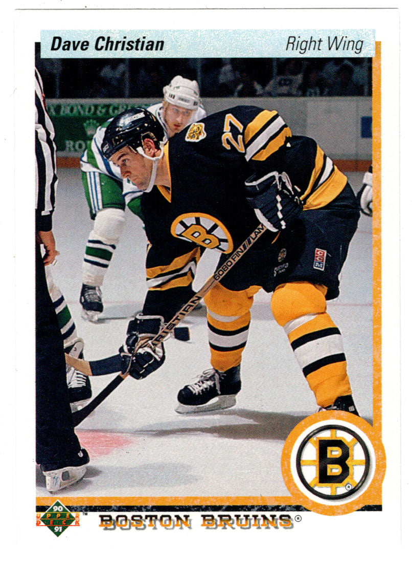 Dave Christian - Boston Bruins (NHL Hockey Card) 1990-91 Upper Deck # 61 Mint