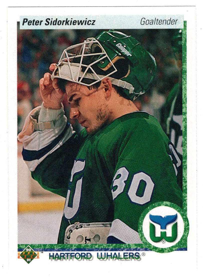 Peter Sidorkiewicz - Hartford Whalers (NHL Hockey Card) 1990-91 Upper Deck # 69 Mint
