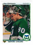 Peter Sidorkiewicz - Hartford Whalers (NHL Hockey Card) 1990-91 Upper Deck # 69 Mint