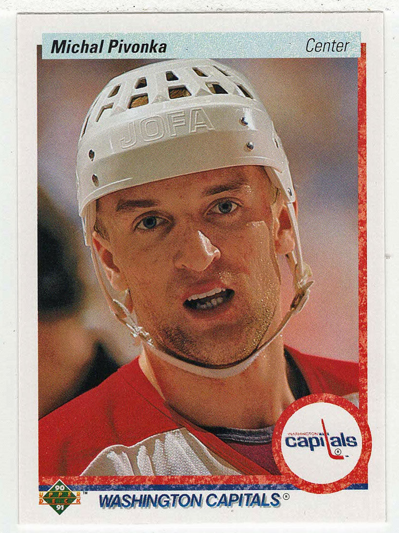 Michal Pivonka RC - Washington Capitals (NHL Hockey Card) 1990-91 Upper Deck # 80 Mint
