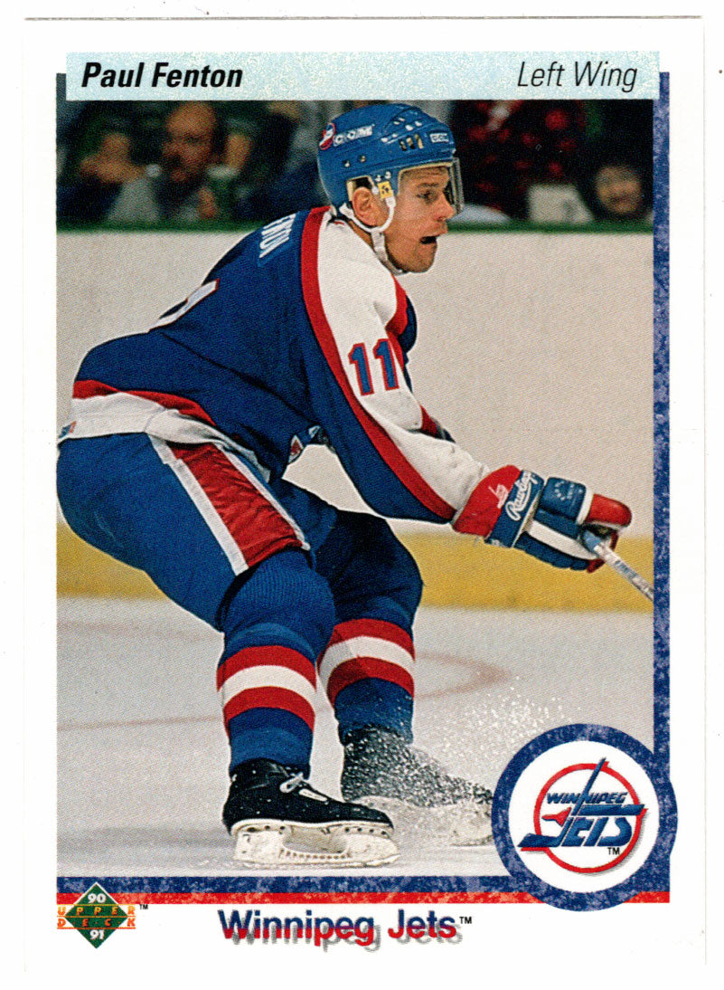 Paul Fenton - Winnipeg Jets (NHL Hockey Card) 1990-91 Upper Deck # 92 Mint