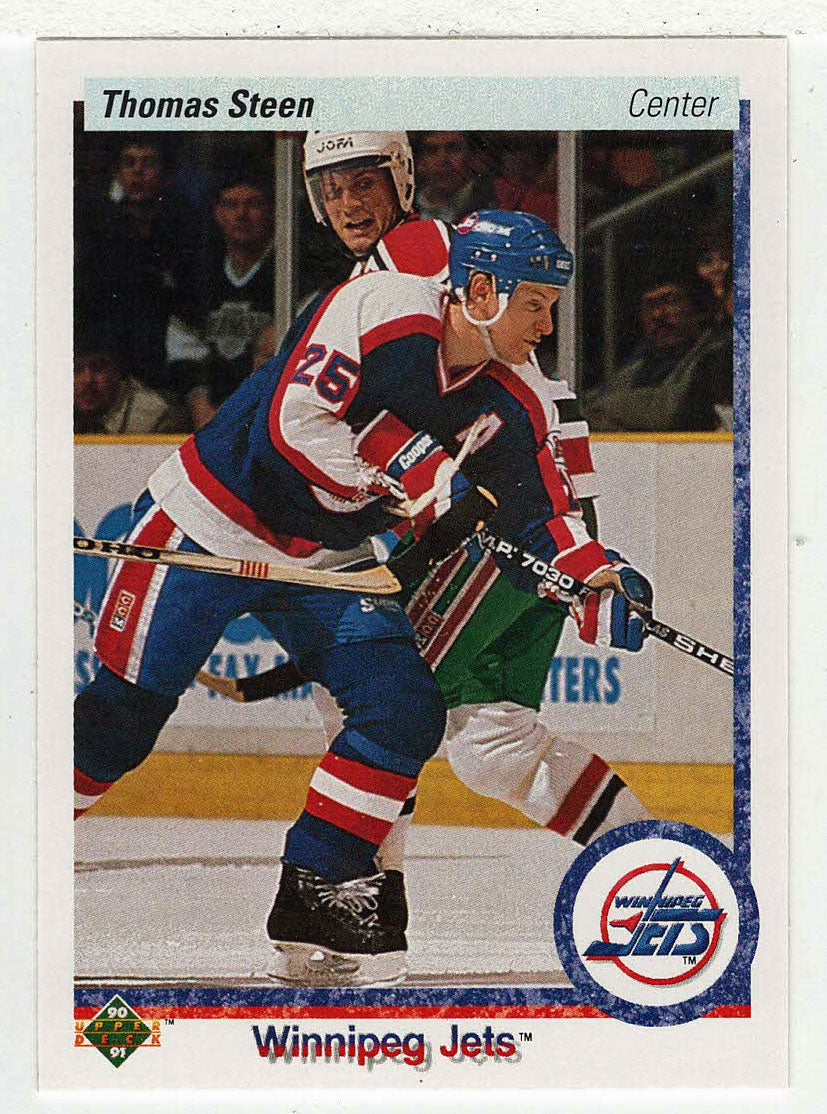 Thomas Steen - Winnipeg Jets (NHL Hockey Card) 1990-91 Upper Deck # 94 Mint