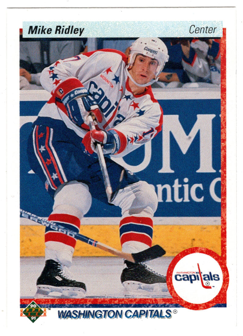 Mike Ridley - Washington Capitals (NHL Hockey Card) 1990-91 Upper Deck # 97 Mint