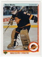 Steve Weeks - Vancouver Canucks (NHL Hockey Card) 1990-91 Upper Deck # 107 Mint