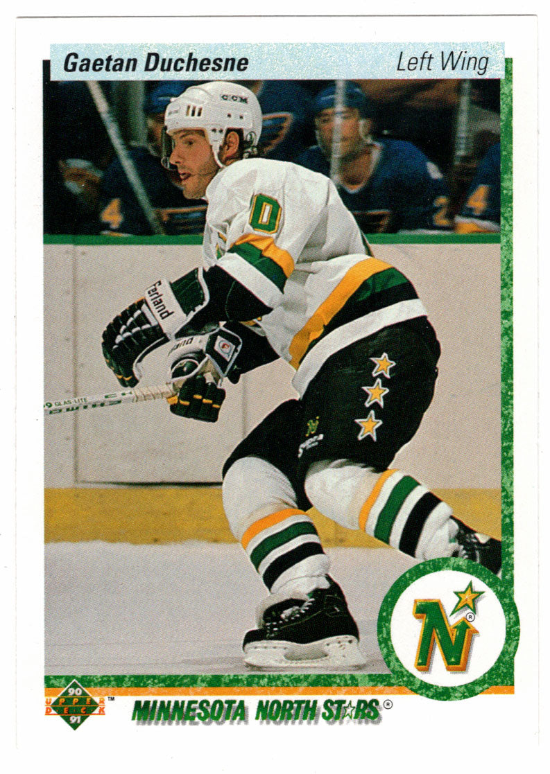 Gaetan Duchesne - Minnesota North Stars (NHL Hockey Card) 1990-91 Upper Deck # 108 Mint