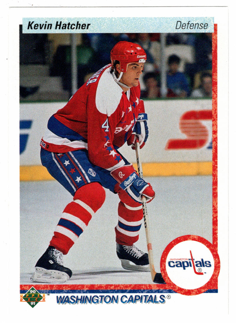 Kevin Hatcher - Washington Capitals (NHL Hockey Card) 1990-91 Upper Deck # 109 Mint