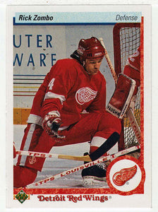 Rick Zombo RC - Detroit Red Wings (NHL Hockey Card) 1990-91 Upper Deck # 115 Mint