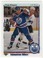 Craig Simpson - Edmonton Oilers (NHL Hockey Card) 1990-91 Upper Deck # 129 Mint