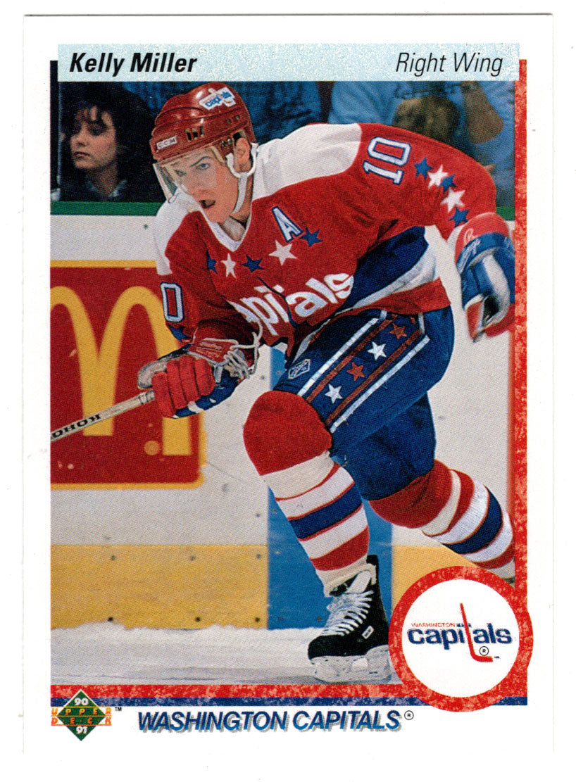 Kelly Miller - Washington Capitals (NHL Hockey Card) 1990-91 Upper Deck # 130 Mint