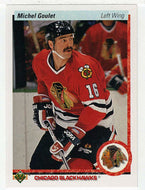 Michel Goulet - Chicago Blackhawks (NHL Hockey Card) 1990-91 Upper Deck # 133 Mint