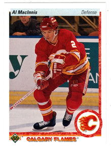 Al MacInnis - Calgary Flames (NHL Hockey Card) 1990-91 Upper Deck # 143 Mint