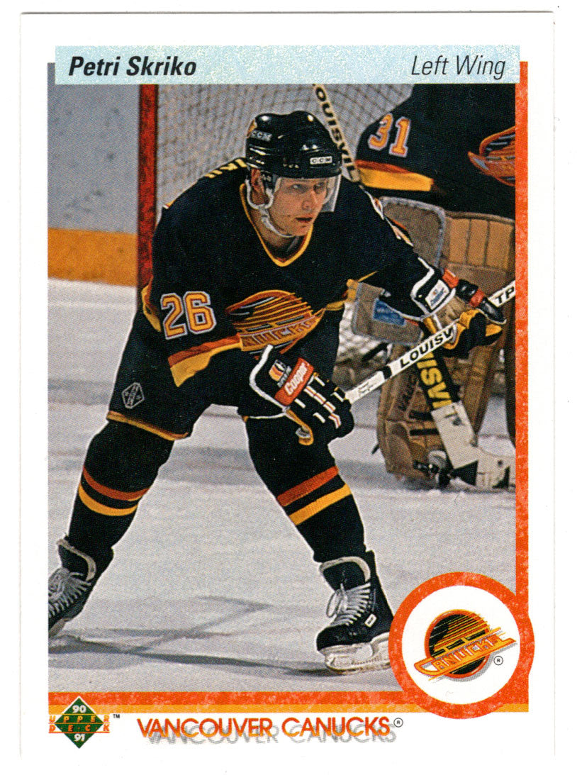 Petri Skriko - Vancouver Canucks (NHL Hockey Card) 1990-91 Upper Deck # 147 Mint