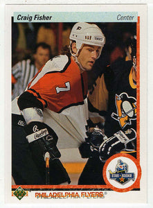 Craig Fisher RC - Photo Actually Jay Wells - Philadelphia Flyers (NHL Hockey Card) 1990-91 Upper Deck # 155 Mint
