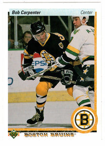 Bob Carpenter - Boston Bruins (NHL Hockey Card) 1990-91 Upper Deck # 158 Mint