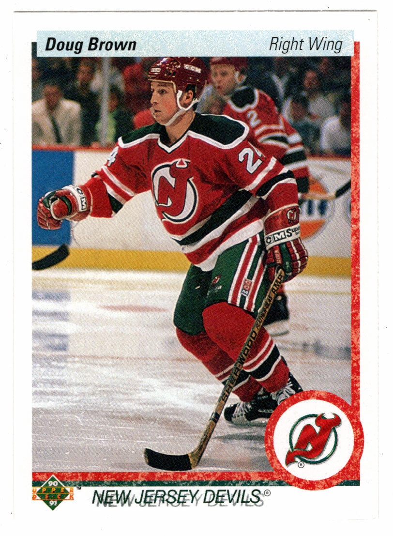 Doug Brown - New Jersey Devils (NHL Hockey Card) 1990-91 Upper Deck # 159 Mint