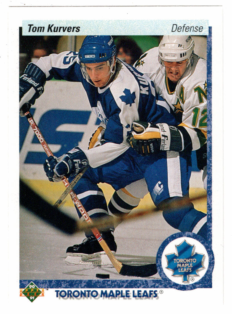 Tom Kurvers - Toronto Maple Leafs (NHL Hockey Card) 1990-91 Upper Deck # 160 Mint