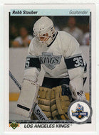 Robb Stauber RC - Los Angeles Kings (NHL Hockey Card) 1990-91 Upper Deck # 165 Mint