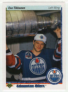 Esa Tikkanen - Edmonton Oilers (NHL Hockey Card) 1990-91 Upper Deck # 167 Mint