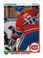 Craig Ludwig - Montreal Canadiens (NHL Hockey Card) 1990-91 Upper Deck # 186 Mint