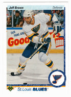 Jeff Brown - St. Louis Blues (NHL Hockey Card) 1990-91 Upper Deck # 191 Mint