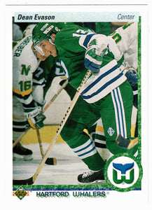 Dean Evason - Hartford Whalers (NHL Hockey Card) 1990-91 Upper Deck # 192 Mint