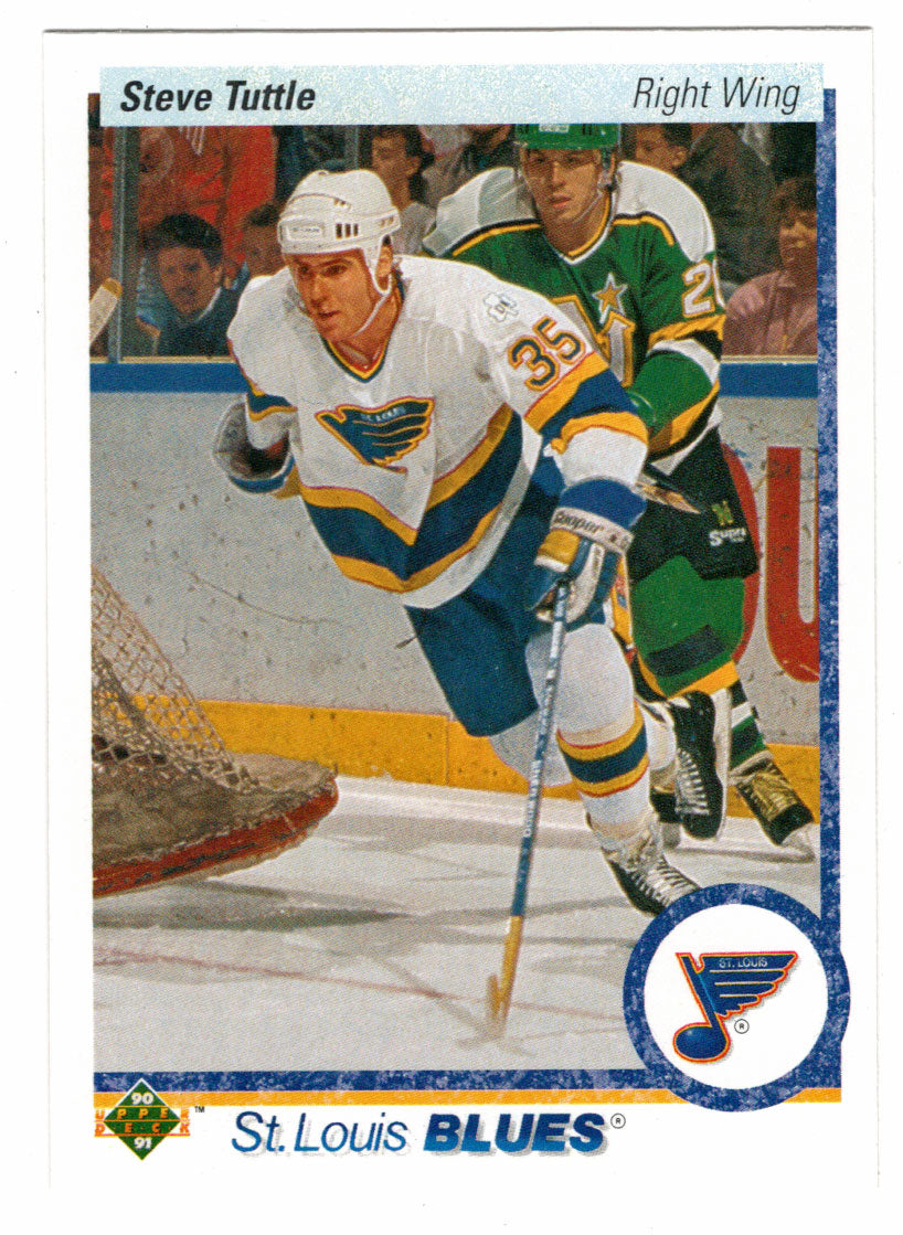 Steve Tuttle - St. Louis Blues (NHL Hockey Card) 1990-91 Upper Deck # 195 Mint