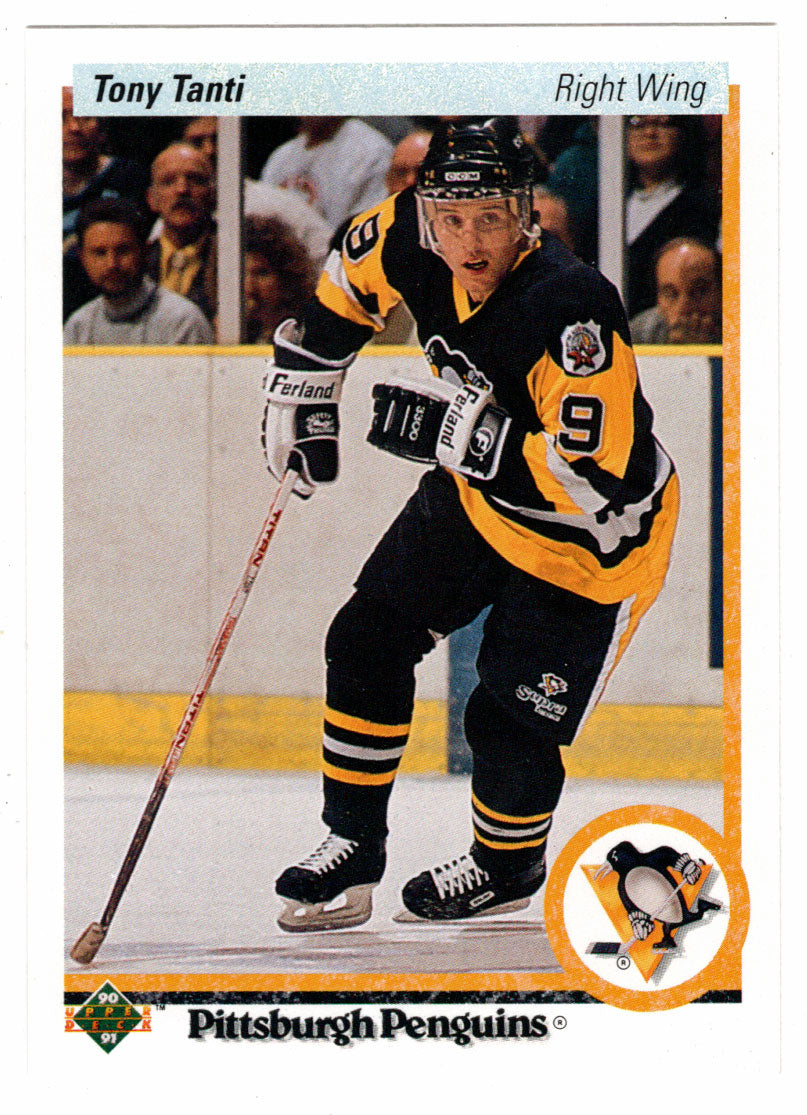 Tony Tanti - Pittsburgh Penguins (NHL Hockey Card) 1990-91 Upper Deck # 197 Mint